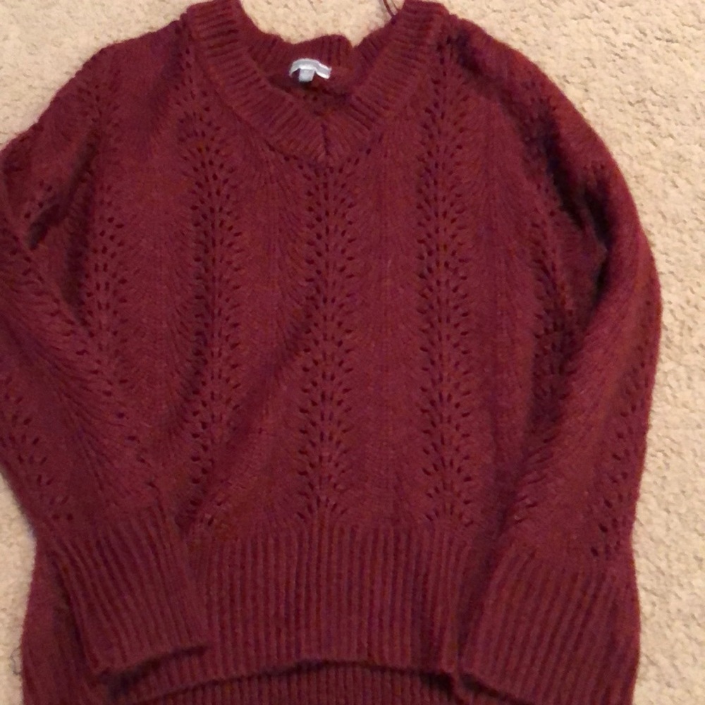 Burgundy sweater